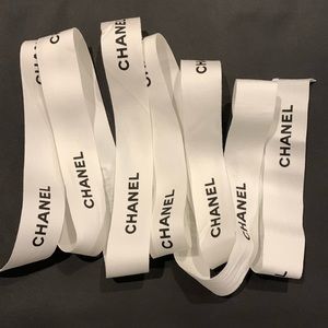 Chanel white ribbon